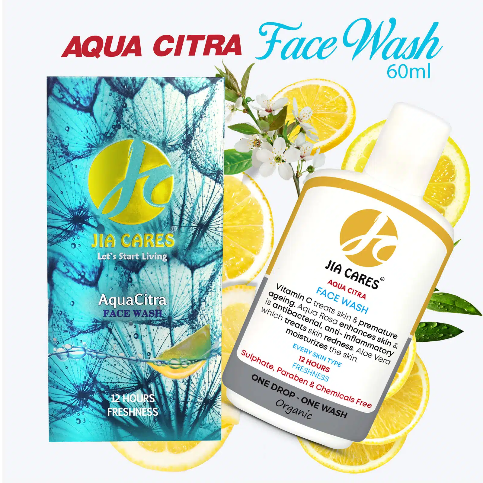 Jia Cares Aqua Citra Face Wash Unisex - Image 9